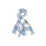 Сине-белый маленький плед