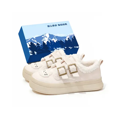 Fawn Miri Термическая Аbrasion-Resistant Увеличение Высоты Низкие Кеды Утепленная Обувь Женская