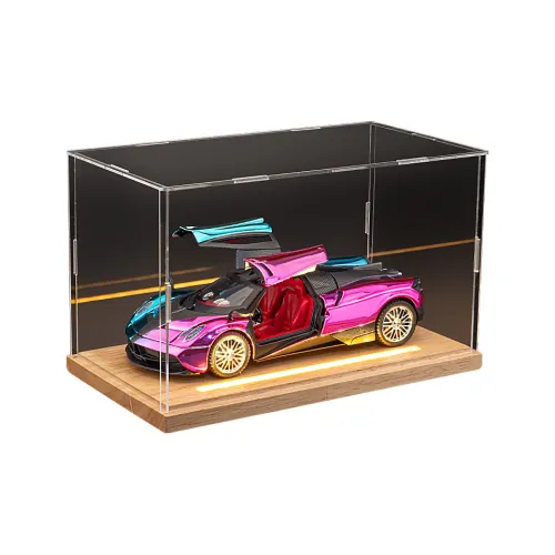 HUAYI Pagani Inspired Мифический дракон Гальванизированный Лакированная поверхность Supercar Сплав Модели поездов мотоциклов автомобилей