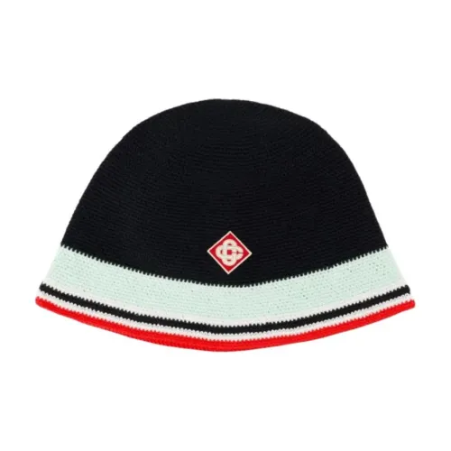 CASABLANCA Хлопок Шапки-бини Унисекс Черный