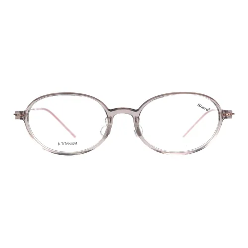 SHERO EYEWEAR Смола + Чистый титан Овал Очки с диоптриями Унисекс