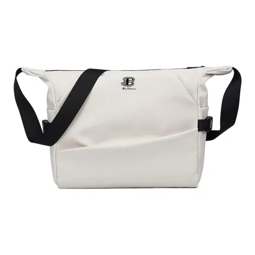 BEN SHERMAN Нейлоновая сумка через плечо унисекс белого цвета