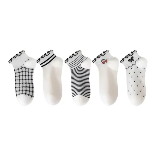 OEING Смешанные цветовые 5 пар женских носков