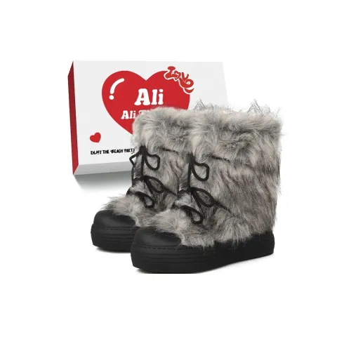 Али Тх Фокс С флисовой подкладкой Термостойкий Винтажный Повседневный Короткие Снежные Ботинки Женские