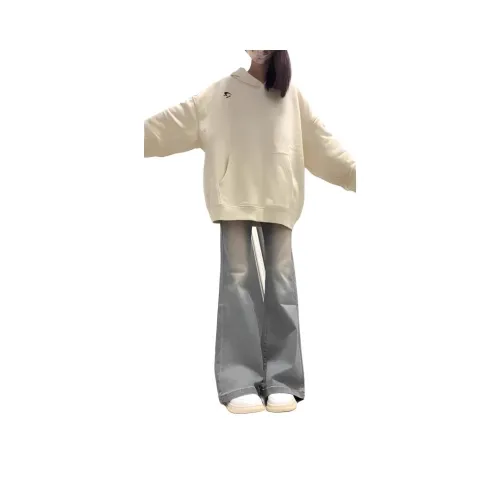 BAOMIKA Винтажные Светло-Серые Унисекс Джинсы