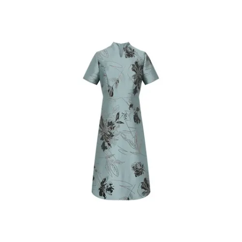 BBLLUUEE Бирюзовый Остров Женские Ципао