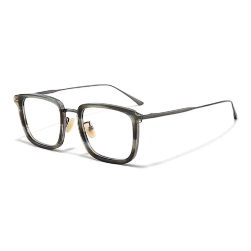 Sagawa Чистый титан Квадратные очки с диоптриями Унисекс