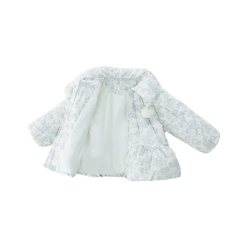 Meter Пуховик Осенний Зимний Детский Цветочный Помпон Хлопковый Пуховик