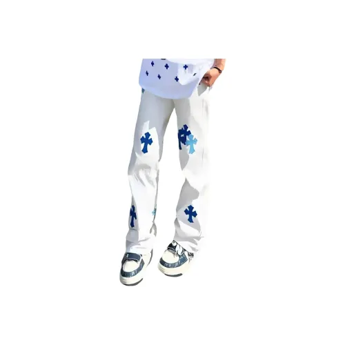 A02 Белый Унисекс Джинсы