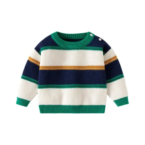 Rindu Белый Зеленый Детские Свитеры