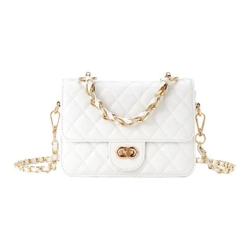 Lan Bao Fan ПУ (полиуретан) Микрофибра Флис Сумка через плечо Стандартная Женская Белая