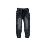 Ностальгический синий, флисовая подкладка