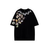 Черный - Левая сторона Кошка и Собака