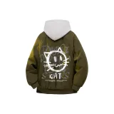 Армейский зеленый пиджак без подкладки