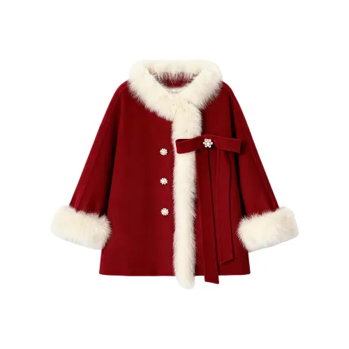 BIFH Бургунди Женское Пальто