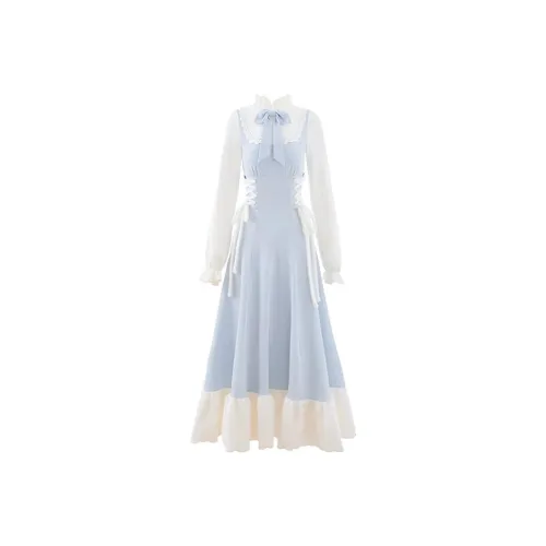 COVT Длинное платье с длинными рукавами женское