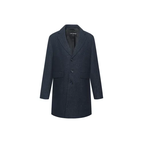 LESS IS MORE Темно-синий 24DYR3081Y Мужское пальто