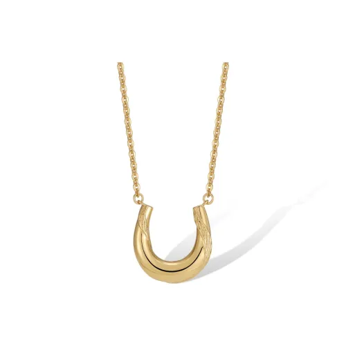 Retro Chic Brass Gold Plated Лист Ожерелье Женское
