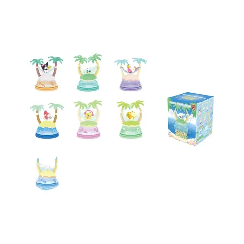 LIOH TOY Kuromi Cinnamoroll Остров Отпуск Слепые коробки Один Mystery Коробка Целая коробка 6 шт