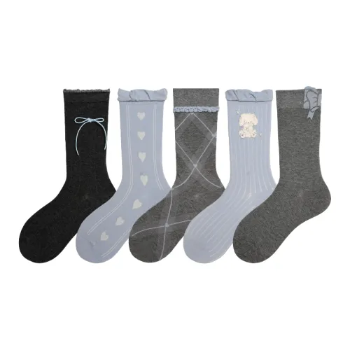 JOSINY Combo Set 5 пар Женские носки MID до икры