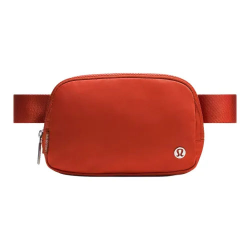 Lululemon Everywhere Нейлон Через плечо Бананка Унисекс Оранжевый Красный