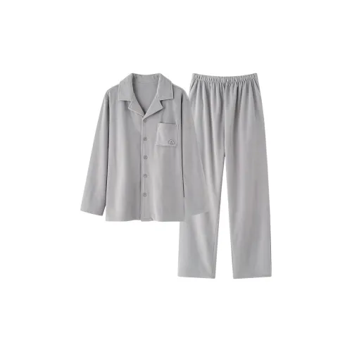 WANANNI Light Gray Men's Pajama Sets WANANNI Светло-серый мужской пижамный комплект