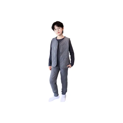 Yunpo Мальчики Зимний Школьная Форма Essential Утолщенный Термический Не-Сыпучий Дом Внутренний Комплект из Двух Предметов Удобный Подростки