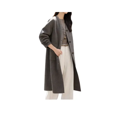 FOSS PHIL Фундуковый Серый Женское Пальто