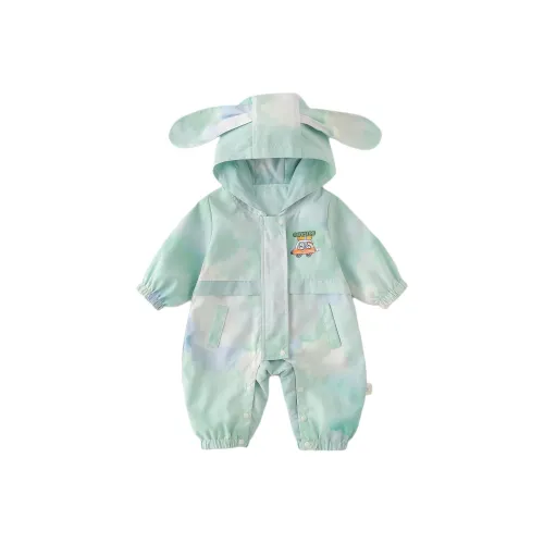 XiaoJinBu Светло-зеленый Детский комбинезон ползунки