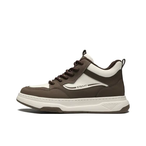 ST SAT Высота Увеличивающая Легкий MID Топ Скейтборд Кроссовки Мужские