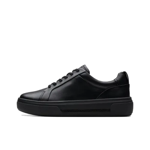 Clarks Malva Walk Low Top Скейтборд Кроссовки Женские Черные