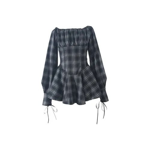 RFKXE Черные Женские Длинные Платья с Длинными Рукавами