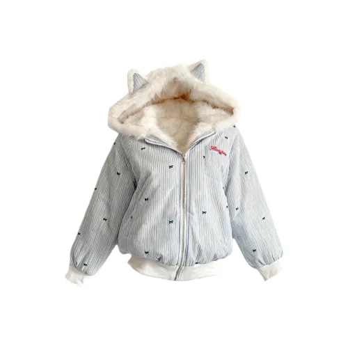 BIFH Синий Пальто Женские Пуховики