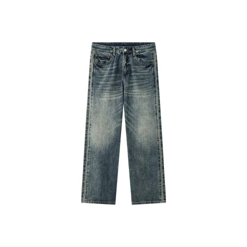 Jeep Винтажные синие унисекс джинсы