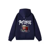 Темно-синий с флисовой подкладкой