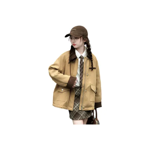 BaoLaXiaoJie Хлопковый пуховик для подростков