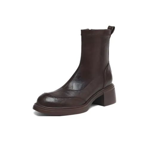 Zi Xiao Круглый носок Ботильоны Женские