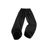 Черный с съемным тяжелым полотенцем и вышивкой