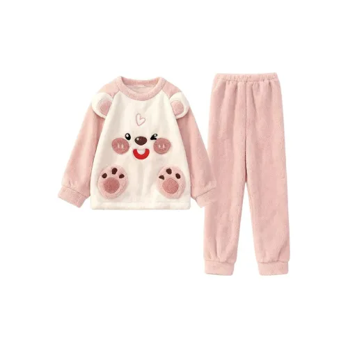 Daiyindie Осенние и зимние пижамы для женщин утолщенные и с флисовой подкладкой термические коралловый флис домашняя одежда