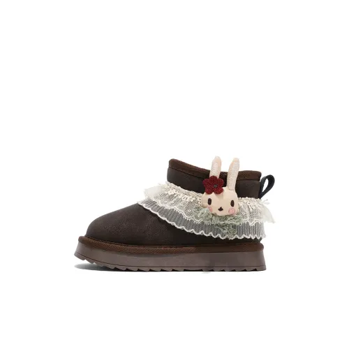 Снежная Белоснежка Амортизация Отскок Устойчивость к истиранию Противоскользящий Анти-KICK Низкий Топ Детский Хлопок Ботинки