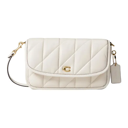 COACH Sutton Напп Кожа Сумка через плечо Маленькая Женская Белая