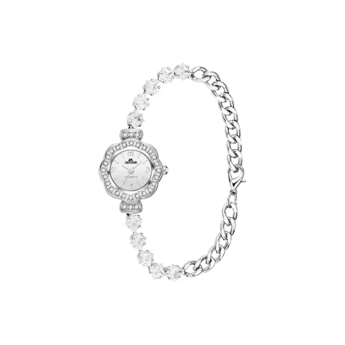 LIBER AEDON Наручные часы Кварцевый механизм Белый циферблат Женские часы