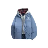 Синий с красным капюшоном