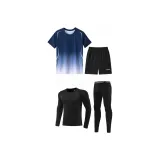 109 Синий Комплект (Длинный рукав, большемерный, рекомендуется размер пуховика)