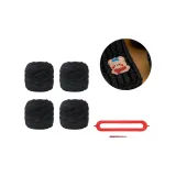 Черный, 4 шт, ледяные кубики, голова медведя + ткань вязаная, волшебный инструмент