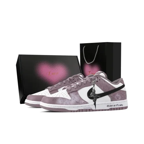 Nike Dunk Cross Rose Love Box Abrasion Resistant Low Top Скейтборд Кроссовки Unisex Purple