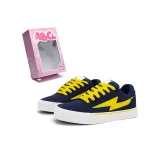 Темно-синий, синий, желтый (желтые шнурки для обуви)