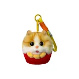 Картофель фри, имбирный, кошка