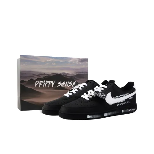 Nike Court Vision 1 Drippy Silent era Устойчивые к истиранию Низкие Скейтбординг Кроссовки Унисекс Черный Белый