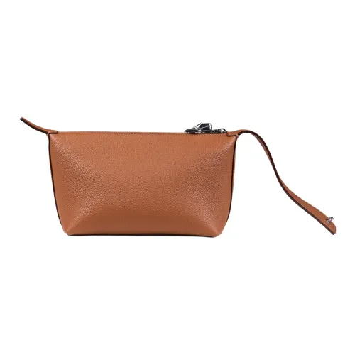 Kitamachi Коровья кожа Togo Клатч Унисекс Слон Серый Золотистый Коричневый